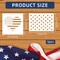 5PCS American Flag Stencils - 50 Star American Map Stencil (5x7/ 6x6 inch)